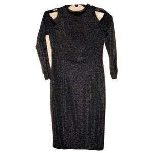 Maggy L Metallic Dress Size 4